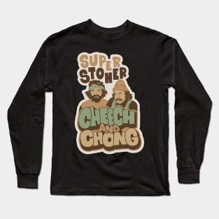 Blazing Laughter - Unleash the Hilarious Adventures of Cheech and Chong Long Sleeve T-Shirt